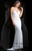 Scala 48710 Ivory Front Evening Dress