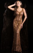 Scala 48721 Copper Front Evening Dress