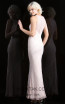 Scala 48783 Ivory Blush Back Evening Dress