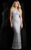 Scala 48783 Platinum Front Evening Dress