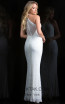 Scala 48786 Ivory Back Evening Dress