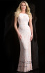 Scala 48824 Blush Front Evening Dress