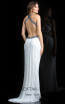 Scala 48826 Ivory Black Back Evening Dress