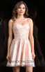Scala 48834 Blush Front Evening Dress