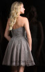 Scala 48834 Lead Silver Back Evening Dress