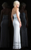 Scala 48835 Ivory Slate Back Evening Dress