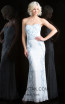 Scala 48835 Ivory Slate Front Evening Dress