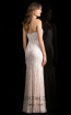 Scala 48836 Blush Back Evening Dress