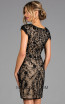 Scala 48909 Black Nude Back Cocktail Dress