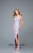 Scala 48933 Lavender Silver Front Evening Dress