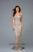 Scala 48936 Lead Silver Front Evening Dress