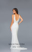 Scala 48937 Ivory Back Evening Dress