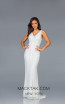 Scala 48937 Ivory Front Evening Dress