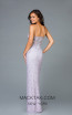 Scala 48940 Lavender Silver Back Evening Dress