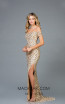 Scala 48945 Champagne Front Evening Dress