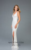 Scala 48949 Ivory Front Evening Dress