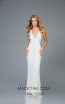 Scala 48951 Ivory Front Evening Dress