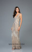 Scala 48951 Lead Silver Front Evening Dress