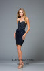Scala 48953 Midnight Front Cocktail Dress