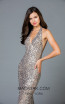 Scala 48959 Lead Silver Front Evening Dress