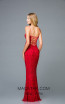 Scala 48960 Red Back Evening Dress