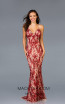 Scala 48710 Mink Red Front Evening Dress