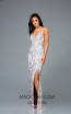 Scala 48932 Pink Silver Front Evening Dress