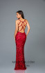 Scala 48932 Red Back Evening Dress