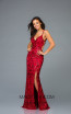 Scala 48932 Red Front Evening Dress