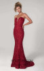 Scala 60093 Red Front Dress