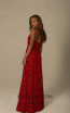 Scala 60109 Red Back Dress