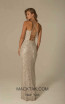 Scala 60125 Light Gray Pearl Back Dress