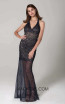 Scala 60130 Navy Nude Front Dress