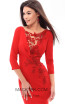 Tarik Ediz 93410 Red Evening Dress