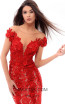 Tarik Ediz 93430 Red Evening Dress