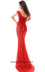 Tarik Ediz 93430 Red Back Evening Dress
