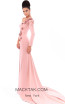 Tarik Ediz 93451 Dusty Rose Front Evening Dress