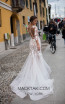 Tarik Ediz 93601 Ivory Back Evening Dress