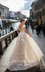 Tarik Ediz 93627 Ivory Front Evening Dress