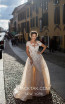 Tarik Ediz 93627 Ivory Front Evening Dress