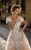 Tarik Ediz 93627 Ivory Front Evening Dress