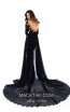 Tarik Ediz 93630 Black Back Evening Dress