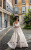 Tarik Ediz 93633 Ivory Front Evening Dress