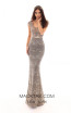 Tarik Ediz 93638 Cloudy Blue Front Evening Dress
