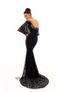 Tarik Ediz 93671 Black Back Evening Dress