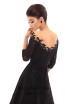 Tarik Ediz 93684 Black Back Evening Dress