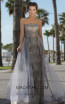 Tarik Ediz 93693 Cloudy Blue Front Evening Dress