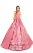 Tarik Ediz 93711 Pink Front Evening Dress