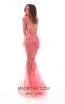 Tarik Ediz 93716 Dark Rose Back Evening Dress
