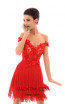 Tarik Ediz 50256 Red Dress